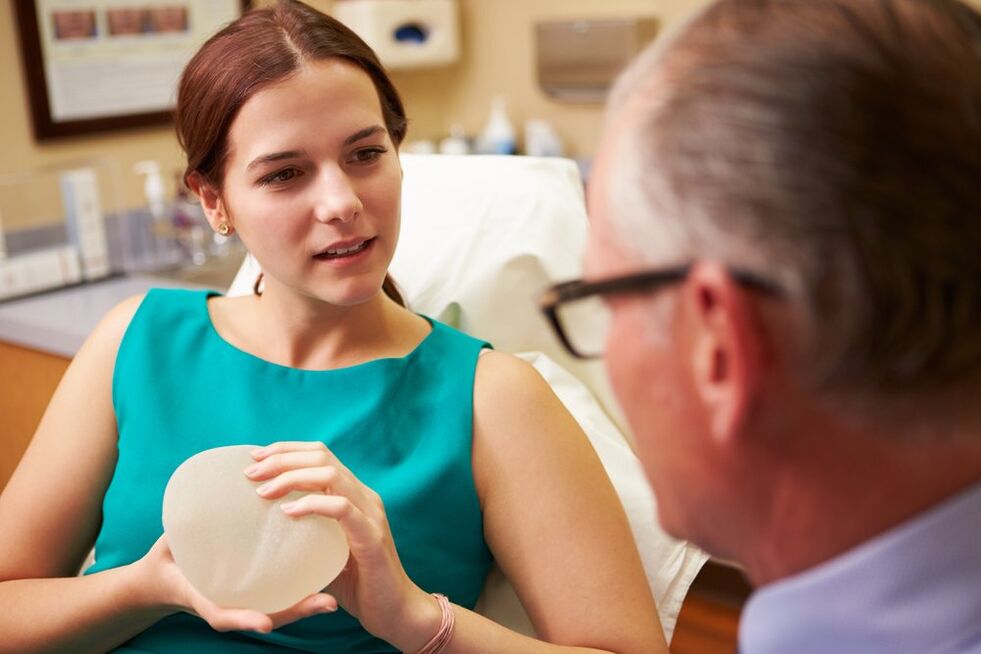 Breast augmentation consultation with a breast specialist