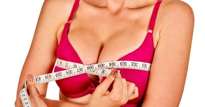 The breast becomes larger after applying the compress
