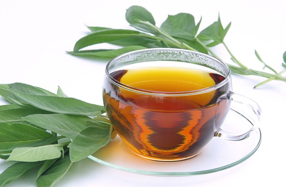 Sage tea helps in breast enlargement